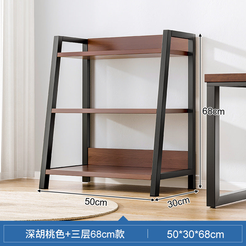 Shelf Shelf Floor-to-ceiling Bedroom Multi-layer Storage Living Room Storage Display Shelf Office Super Load-bearing Iron Shelf