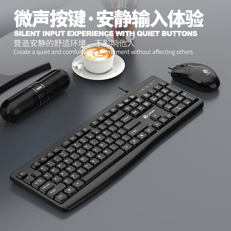 Limei 8017 wired usb keyboard and mouse combo - compatible with desktops, laptops, and all-in-one pcs