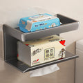 Bathroom tissue box roll paper wall-mounted toilet paper dispenser bathroom punch-free toilet paper holder washroom storage rack