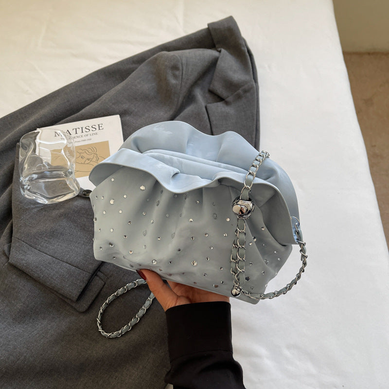 Cross-border premium texture portable bucket bag 2025 summer new niche shoulder bag trendy fashion commuter messenger bag