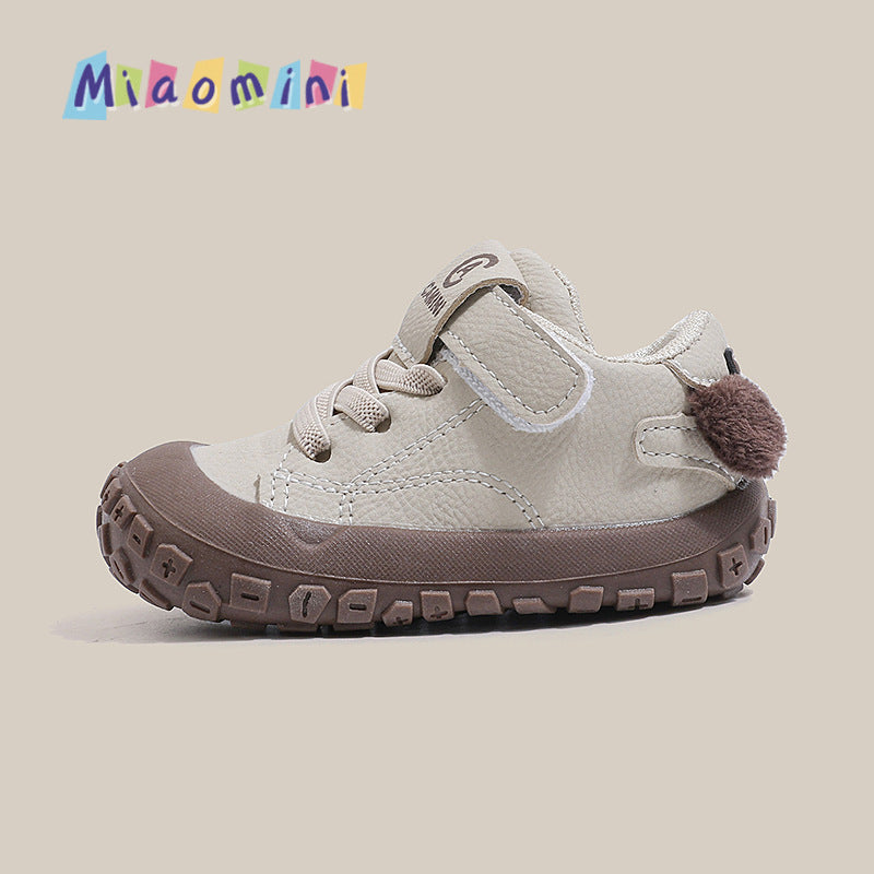 Spring autumnew arrivalkorean edition baby casualplaid toddler shoes baby anti-kick soft bottom shoes 1-3 years old