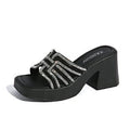 summer new arrival: plus-size high-heeled slippers for women (sizes 35-42). wholesale available. dropshipping to  and