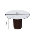 Source factory slate round dining table accessible luxury modern casual table for home small apartment popular restaurant classy dining table