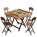 Foldable mahjong table - dual-purpose dining table for home use - multifunctional small table - mahjong table - hand-rubbed chess & card square table