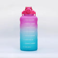 Large-capacity gradient water cup, high-end elastic lid with straw, portable water kettle, outdoor sports and fitness direct drinking plastic cup