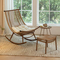Rocking chair recliner adult can sleep rattan chair balcony lazy chair living room for home leisure casual chair