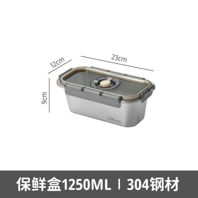 304 stainless steel fresh-keeping box, special sealed box for food-grade refrigerators, lunch box can be heated in microwave oven, bento box