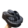 2026 new eva fashion platform flip-flops - casual beach sandals for vacation