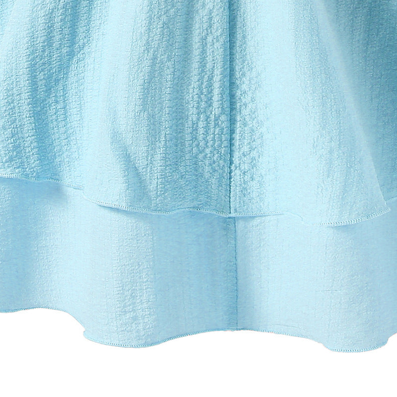 girls' princess dress, foreign trade children's clothing,  summer new european and american style, big and medium girls' bowknot suspender dress