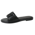 2025 summer fashion women's versatile sandals slip-ons outdoor slippers hot pressed electric embroidery flat low heel shoes