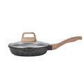 Household frying pan medical stone non-stick pan stripespan flat bottom pan oil-free cooking pot in stock wholesale induction cooker
