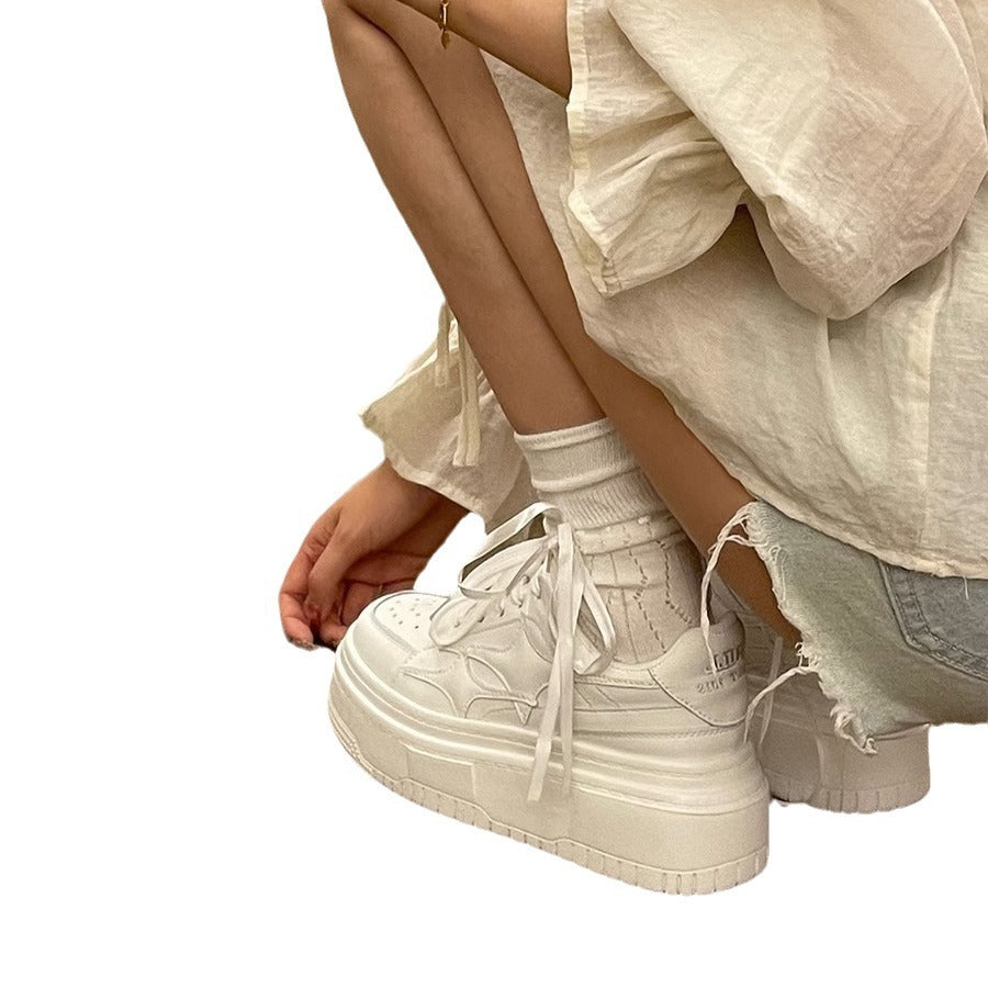 Sneakers student easiest for match thickenedwhite shoes women's casualnew arrival spring and summerbest selling lightweight retro sports shoes