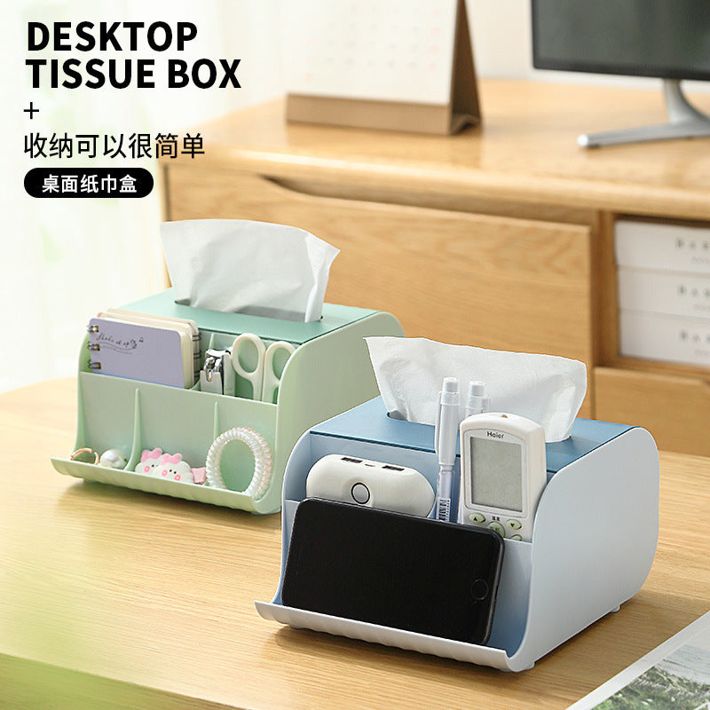 Original European-style simple desktop multi-functional storage box, student desk pen holder, cosmetic induction tissue box