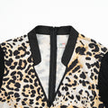 African clothing plus size women's fashion european and american cross-border trade new leopard print dress   printed dress