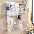 Bathroom storage rack - no drilling required, wall-mounted organizer for toilet, sink, and vanity - cosmetics and wall-mounted storage