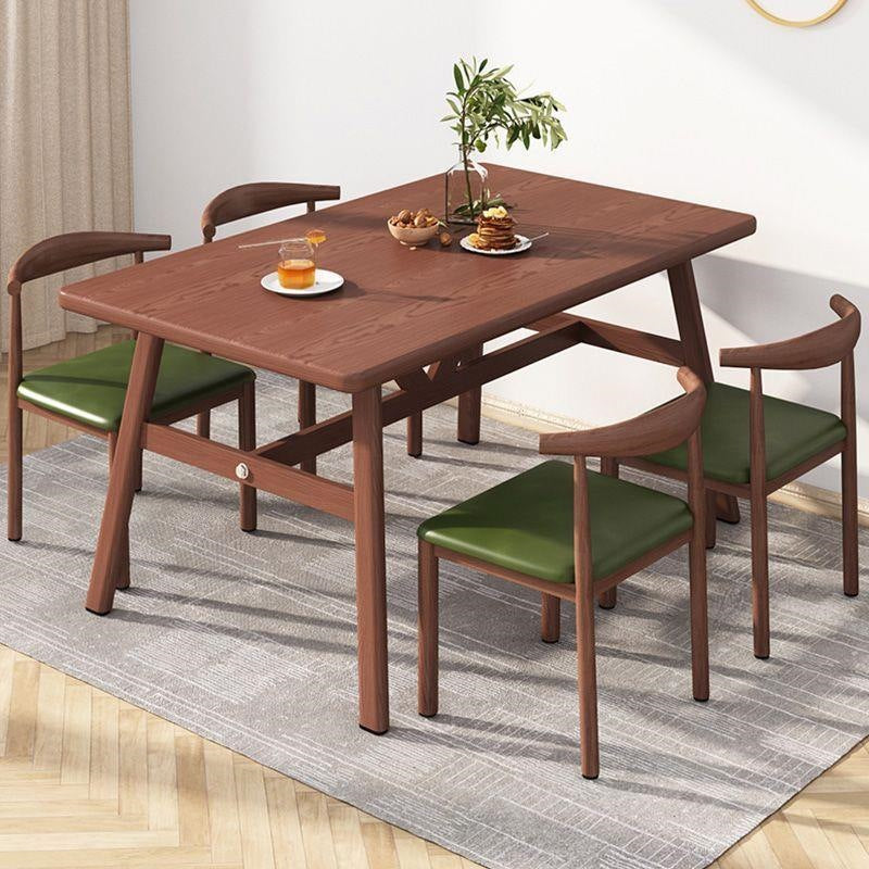 Dining table small apartment for home modern casual dining table and chairs commercial fast food restaurant table and chairs combination dining table rectangular table