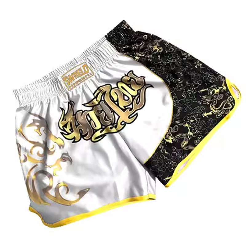 MMA Boxing Training Anti-Wear Fighting Pants UFC Mixed Fighting Muay Thai Shorts Running Fitness Cycling Fighting