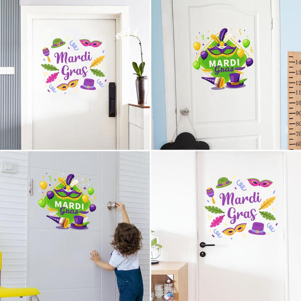 Cross-border  Foreign Trade Brazilian Festivals Carnival Patterns Decorative Stickers Arrangement Family Room Bedroom Door Stickers