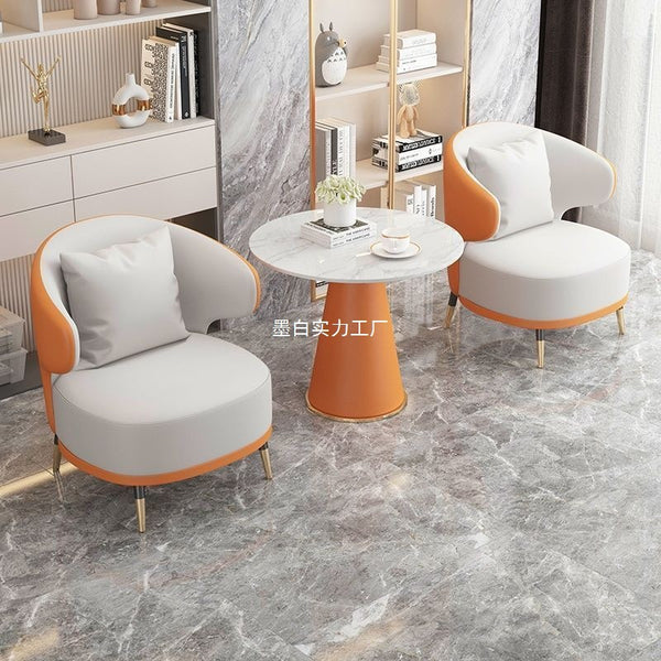 Negotiation Table and Chair Combination Sales Office Hotel Reception Table and Chair Household Balcony Table and Chair Milk Tea Shop Beauty Salon Meeting Chair