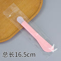 Large double-ended long pole brush tongue-shaped rose pink