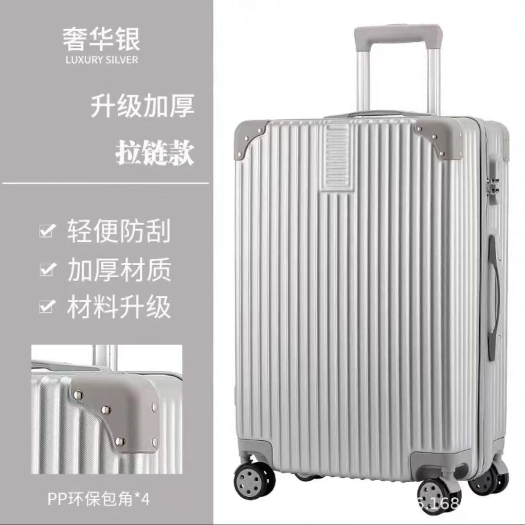 Retro suitcase large capacity high value trolley case universal wheel password case student suitcase leather case wholesale