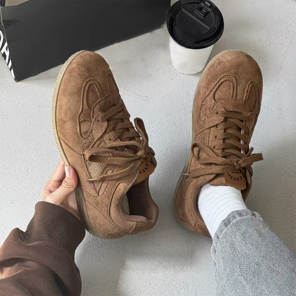 Men's 2026 spring new arrival: hot-selling racing sneakers, versatile retro german army trainers, soft-soled student trendy shoes