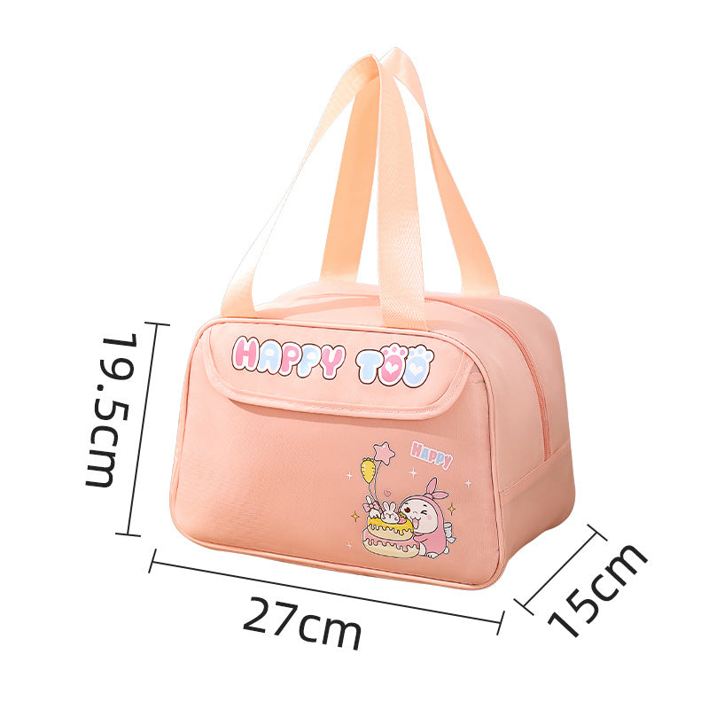 Beilian cartoon bento bag picnic camping thickened thermal insulation bag wholesale student office workers cute lunch lunch box bag