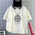 Kids' summer crew neck short sleeve t-shirt -  new summer collection for boys - loose fit, breathable, trendy top