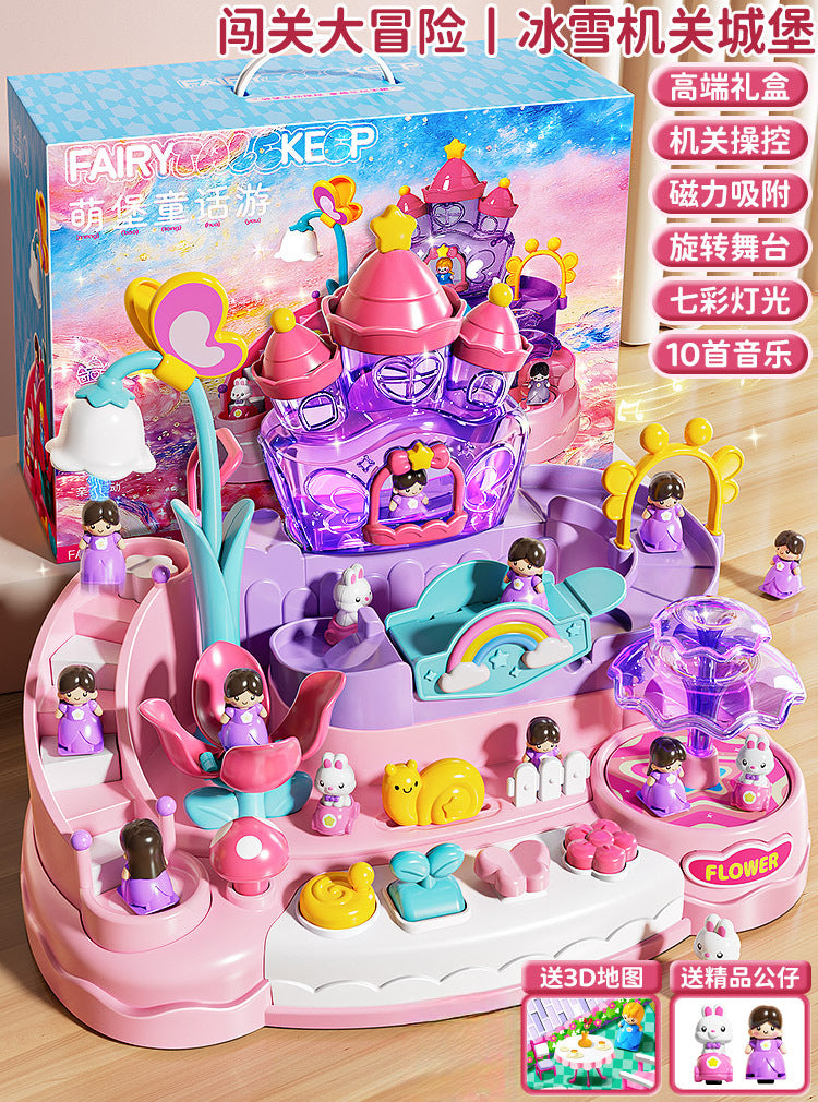 Magnetic castle adventure: new princess playset for girls - perfect for pretend play, children's day, educational toys, and birthday gifts