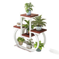 Wrought iron flower stand indoor for home balcony bay window storage living room creative succulent pothos floor-standing thickened flower stand flower pot