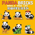 China panda life series educational assemble toys tiny particles stall compatible lego building blocks gifts wholesale