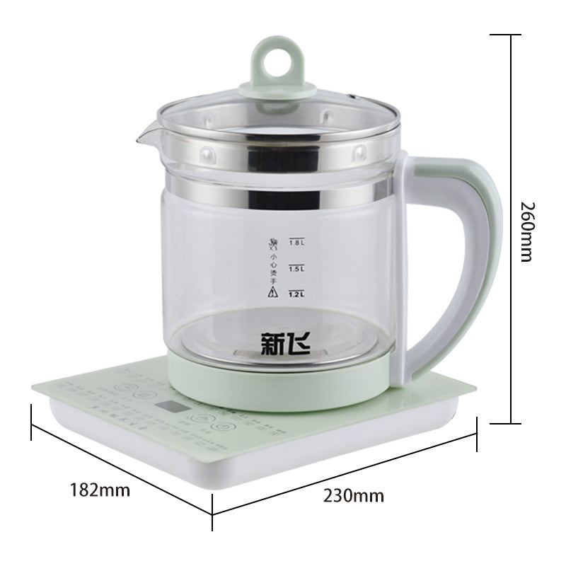 Multifunctional mini electric kettle for home use - automatic, thickened glass, perfect for brewing herbal teas, 1.8l - cross-border e-commerce