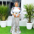 dressexport african plus size long skirt women's christmas partysexy dress