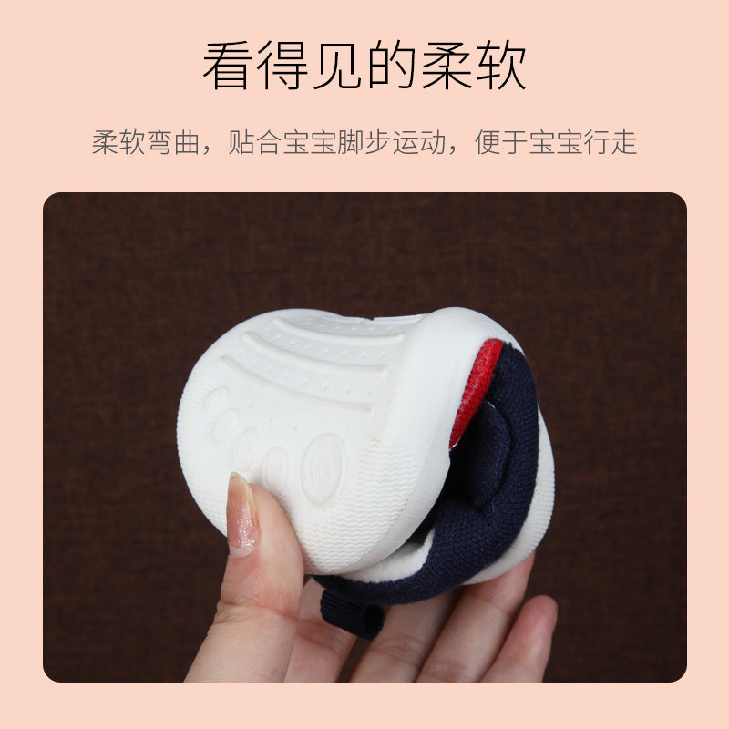 Toddler shoes for baby boys and girls, autumn/winter infant shoes, fleece-lined and thickened, soft-soled cotton shoes for babies and toddlers aged 0-1 to 2 years old