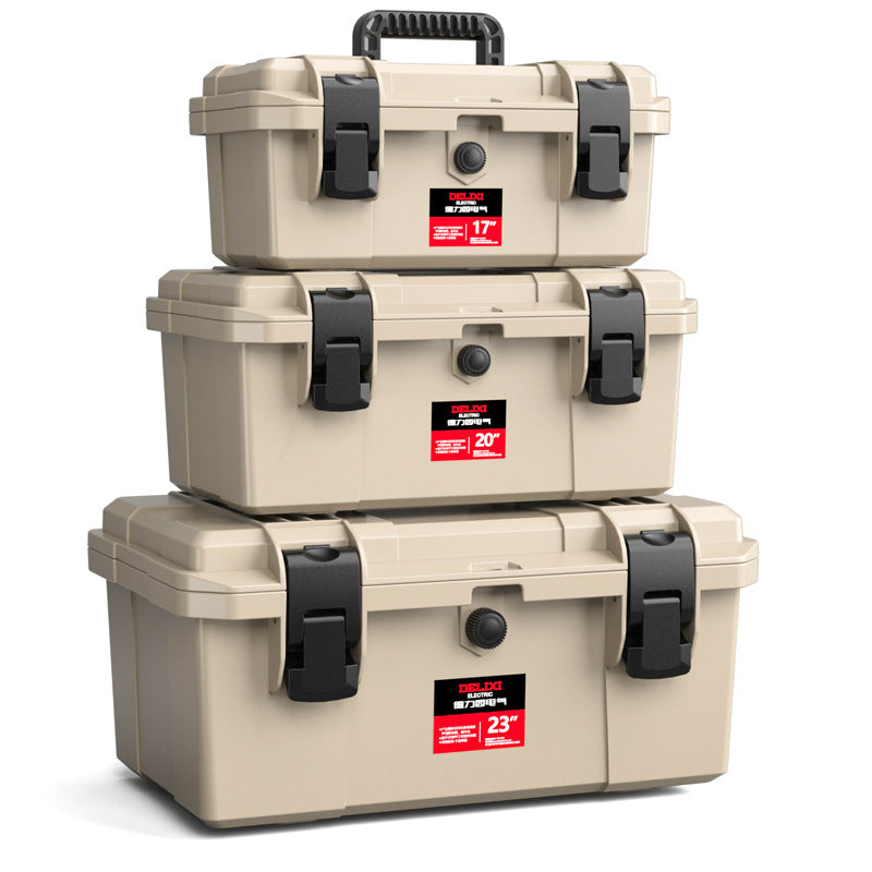 Delixi Electric Tool Box Hardware Multi-layer Thickened Waterproof Electrical Box Multifunctional Household Tool Storage Box