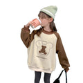 Girls' sweatshirt - spring/autumn collection  - stylish new arrivals - kids' spring outfit - long sleeve - little girl's spring clothing - loose fit top
