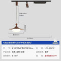 Restaurant chandelier can be lifted and lowered, long arm telescopic industrial style retro speaker dining table lamp, full spectrum foldable rocker arm chandelier