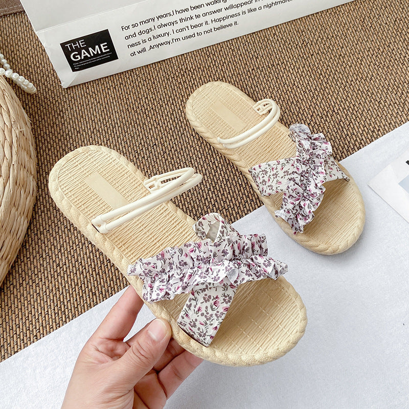 Best sellingflats sandals women's summer fashion fairy style with skirt new arrivalfrench beach two wear sandals