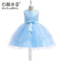 European and american style sequin fish scale princess dress for girls - perfect for flower girls, children's day performances, and piano recitals. baby dress