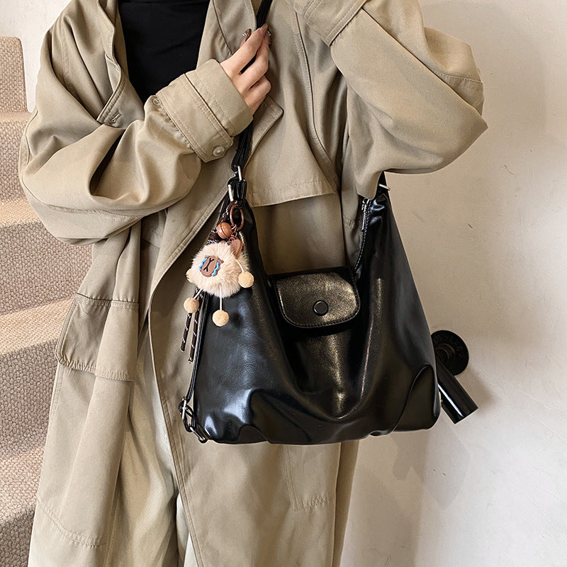 Shoulder tote bag women 2025 new large-capacity commuter backpack design sense lightweight travel backpack women