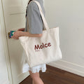2026 hot-selling women's large capacity practical tote bag - student school bag with letter print canvas/oxford cloth