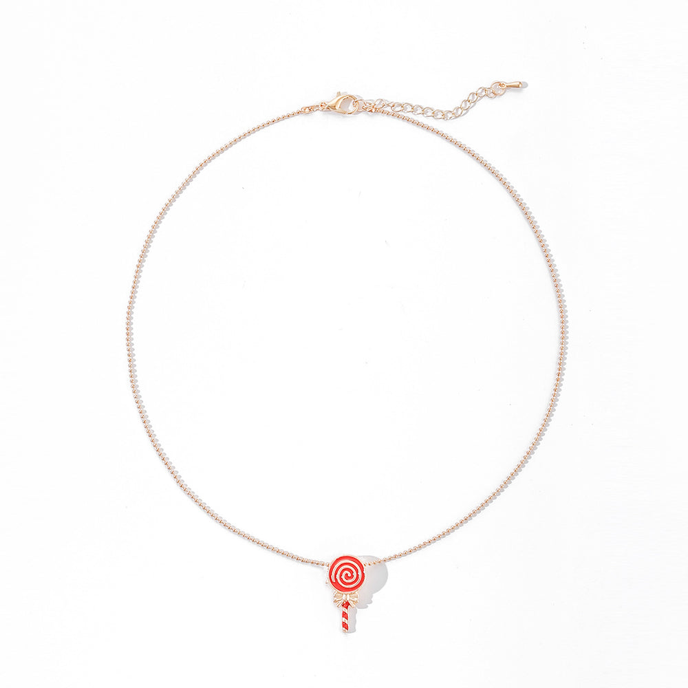 Christmas necklace wholesale european and american cross-border accessories for women, versatile atmosphere, niche design, high-end sweater clavicle chain