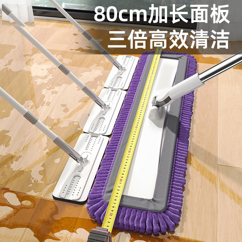 For homethickened chenille flat mop new arrival large panel one mop net hand wash free cleaning lazy handy gadget