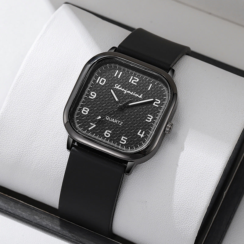 square alloy case silicone strap vintage style women's new quartz watch women's factory direct sales wholesale