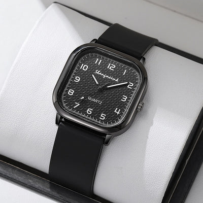 square alloy case silicone strap vintage style women's new quartz watch women's factory direct sales wholesale