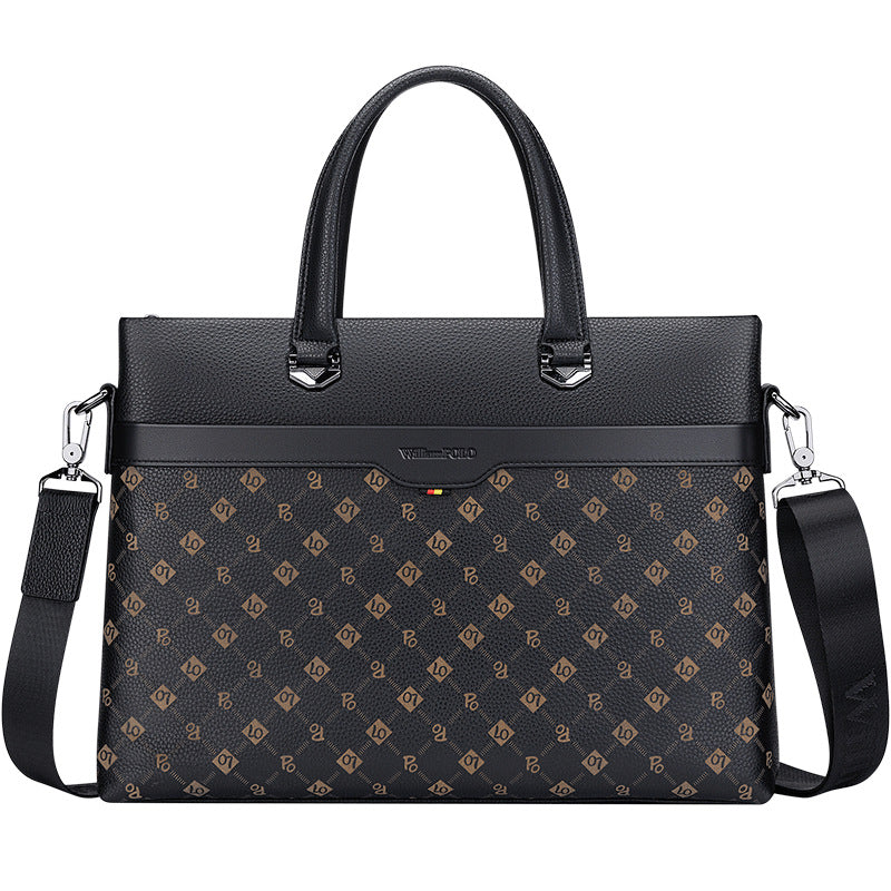 Emperor Paul handbag men's leather business casual messenger bag first layer cowhide new briefcase men's wholesale