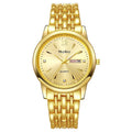 Mcykcy brand steel band alloy business watch with date and day display - cross-border wholesale casual dual calendar quartz watch