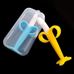 Factory direct sales/plastic packaging box baby banana toothpaste/biting music storage box PP transparent plastic box