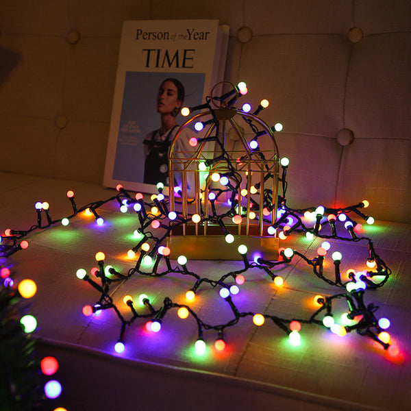 's new led ball light string Christmas lights outdoor waterproof solar garden wedding decoration lights