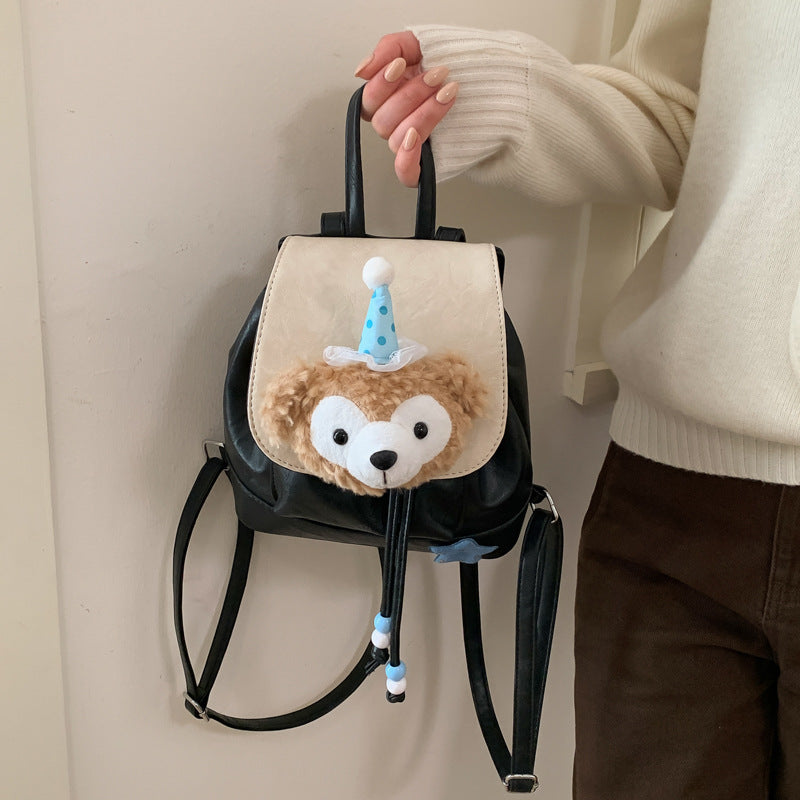 retro trendy small bag women's spring new versatile high-value backpack large capacity student school bag